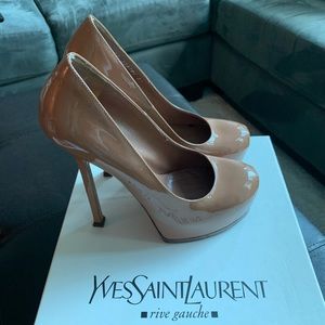 YSL Tribtoo Nude Pumps